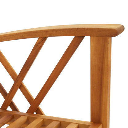 Garden Lounge Set Brown Solid acacia wood Medium Durable