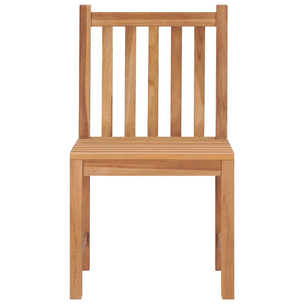 Garden Chair Set of 2 Natural Teak Teak hardwood Standard