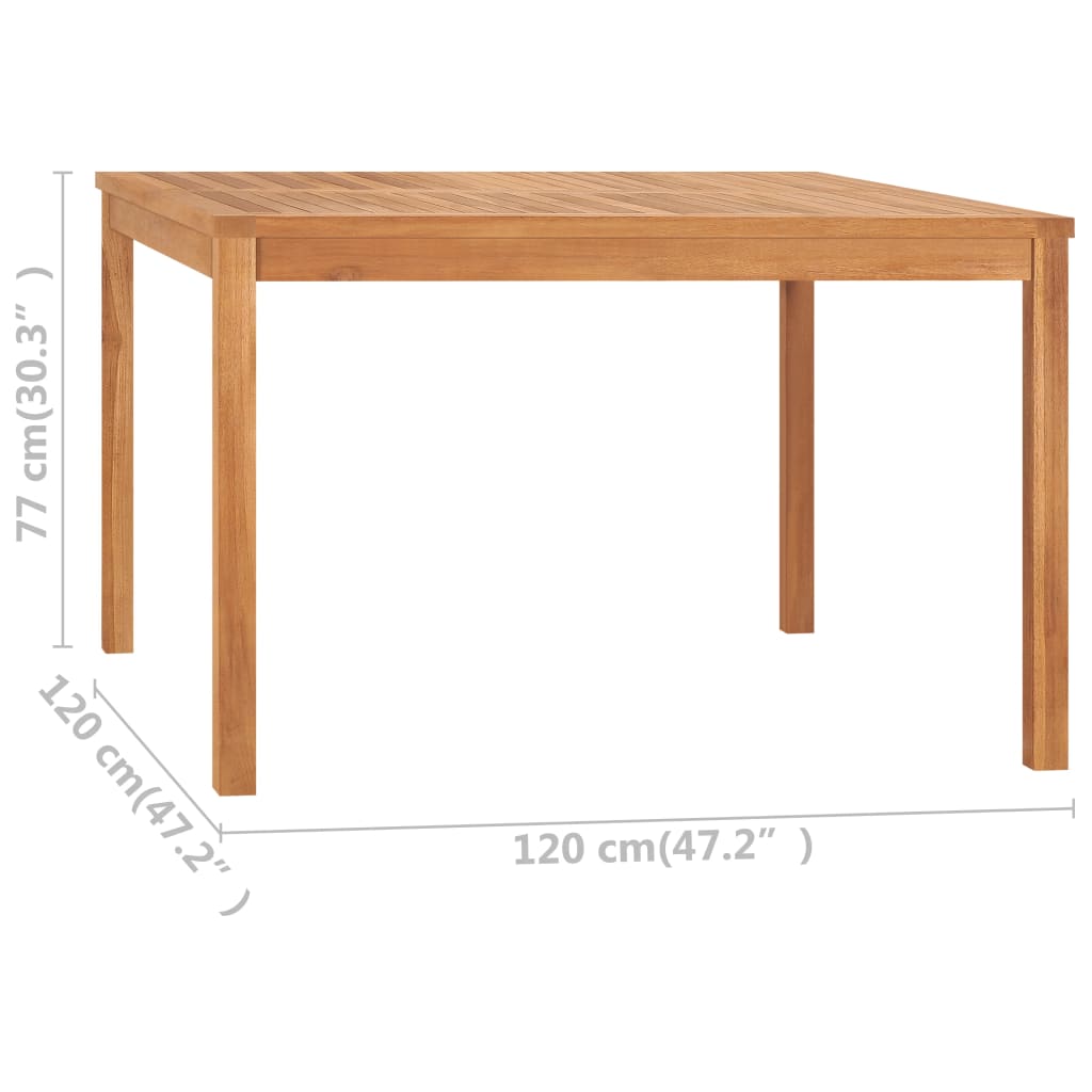 Dining Table Warm wood tone Solid Teak Wood Medium Durable