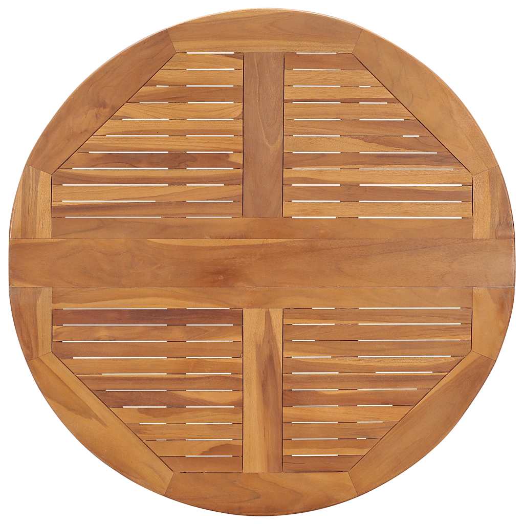 Dining Table Teak Solid Teak Wood Medium Foldable Dining Table