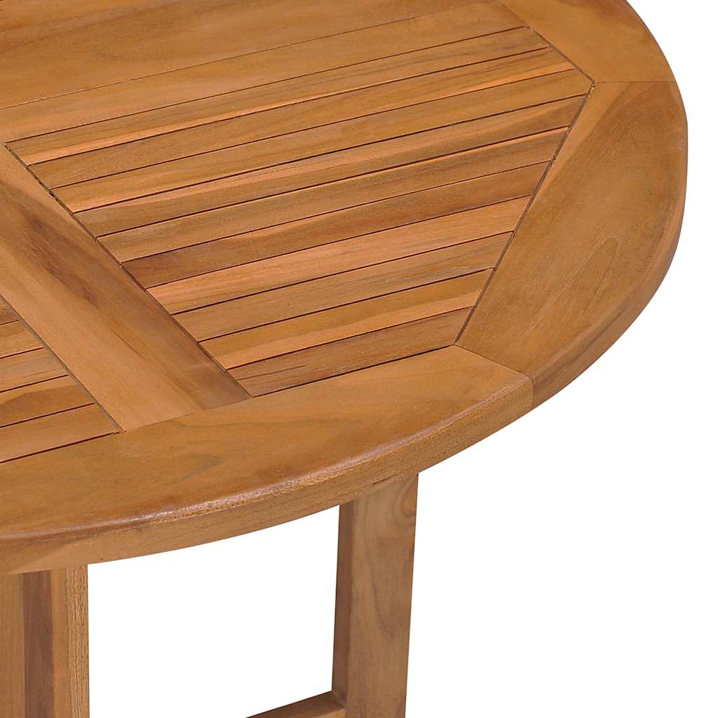 Dining Table Teak Solid Teak Wood Medium Foldable Dining Table