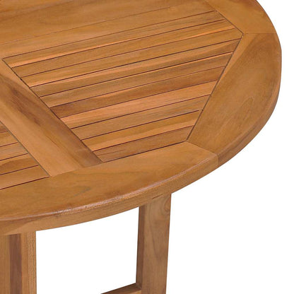 Dining Table Teak Solid Teak Wood Medium Foldable Dining Table