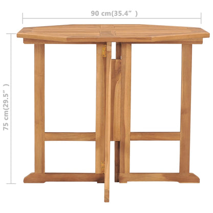 Dining Table Teak Solid Teak wood Compact Foldable