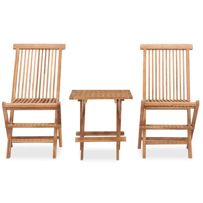 Outdoor Dining Set Teak Brown Well-sanded teak hardwood Medium