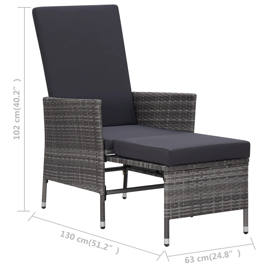 Garden Lounge Set Grey
