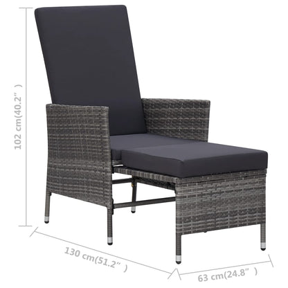 Garden Lounge Set Grey
