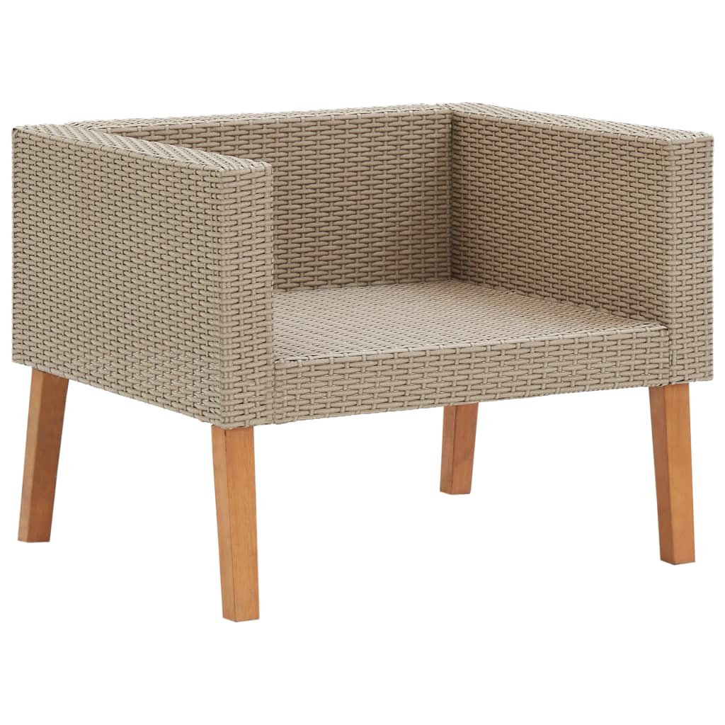 Garden Furniture Set Beige, Anthracite