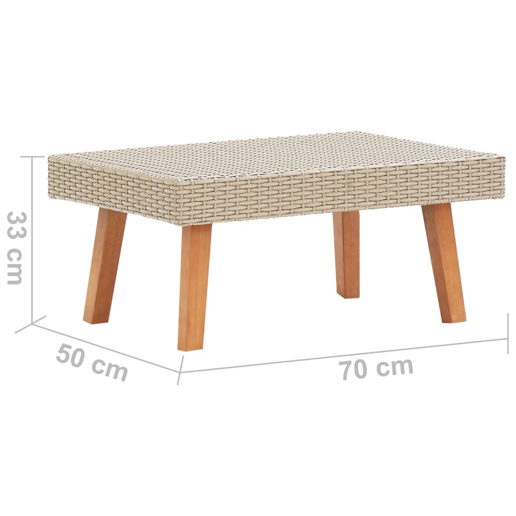 Garden Furniture Set Beige, Anthracite