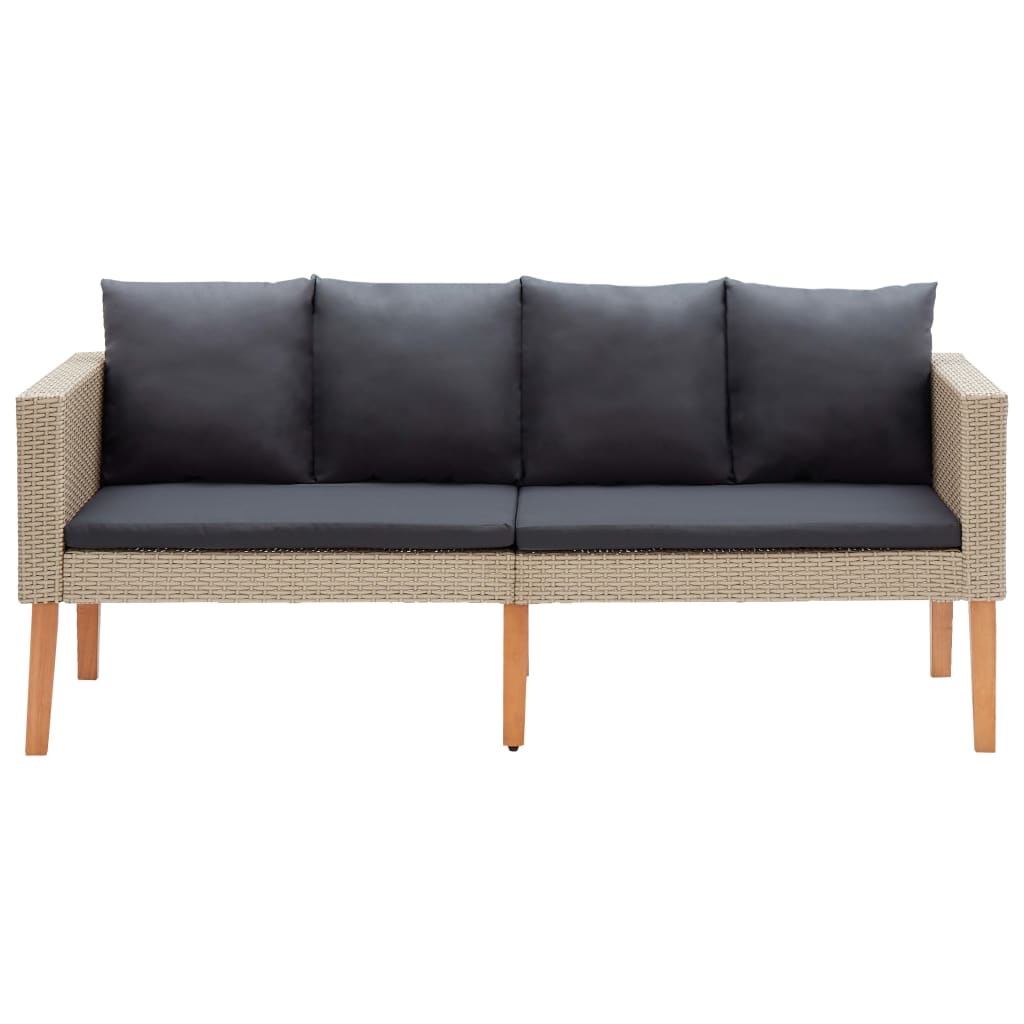 Garden Furniture Set Beige and Anthracite