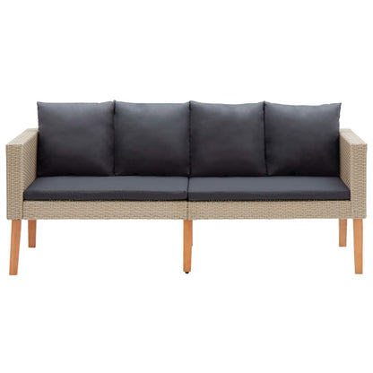 Garden Furniture Set Beige and Anthracite