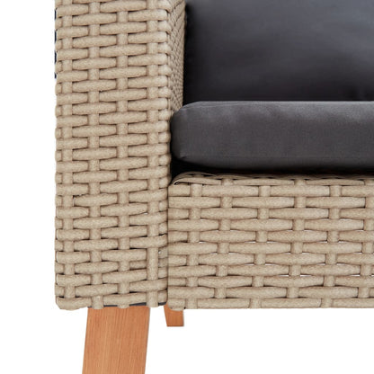 Garden Furniture Set Beige and Anthracite