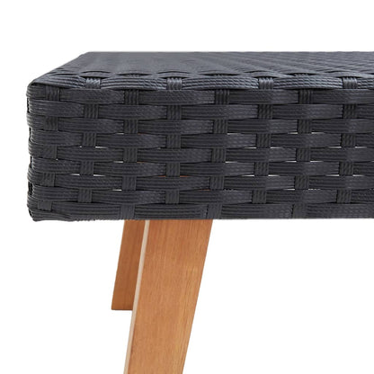 Garden Furniture Set Black, Cream White