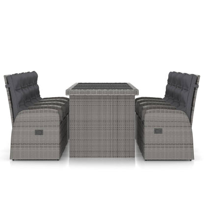 Outdoor Dining Set Grey, Dark Grey