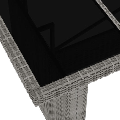 Outdoor Dining Set Grey, Dark Grey