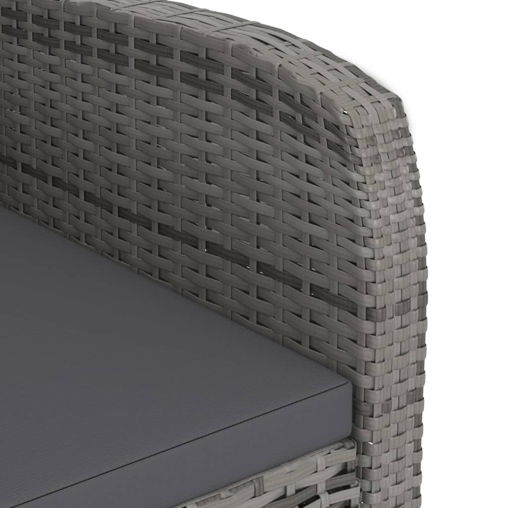 Outdoor Dining Set Grey, Dark Grey