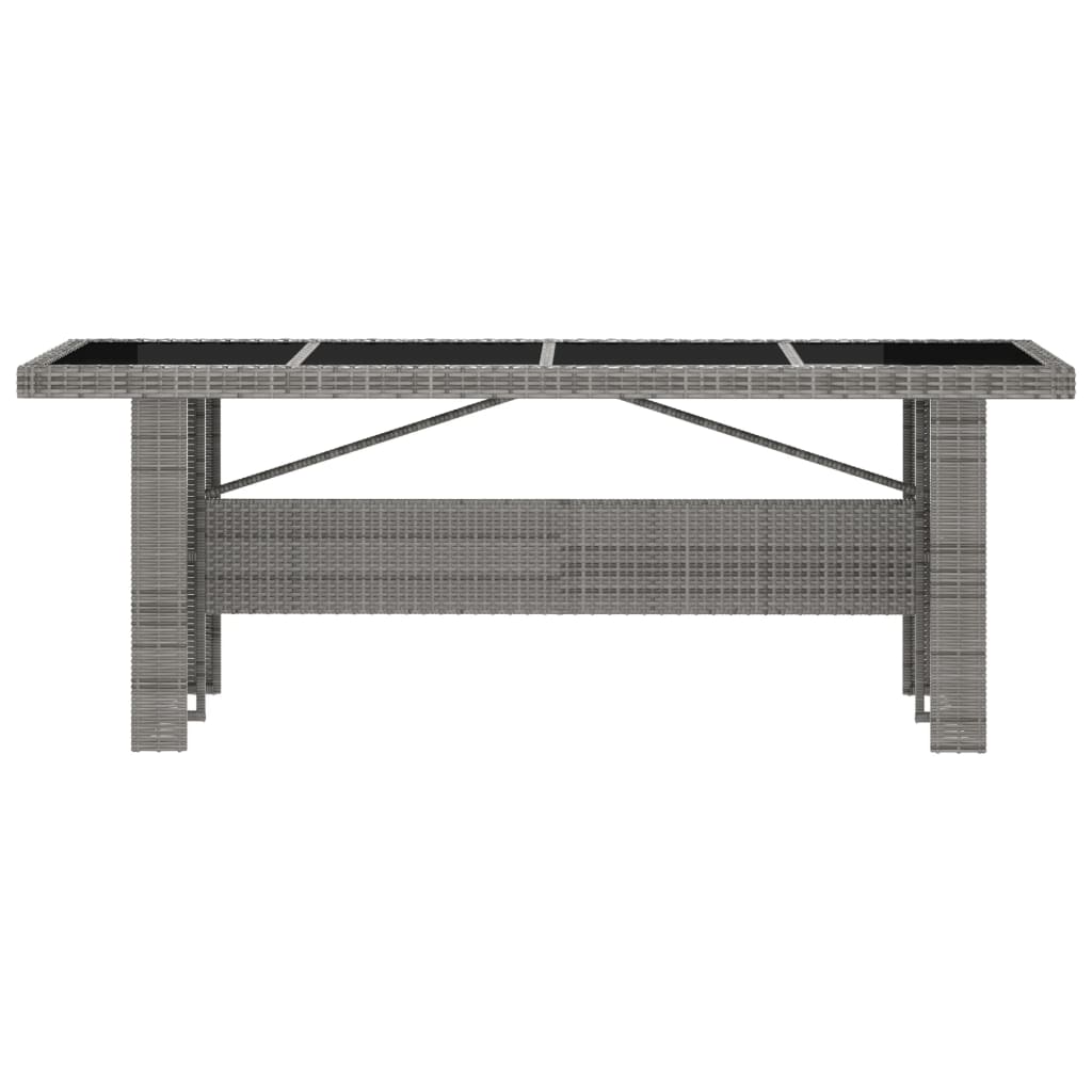 Outdoor Dining Set Grey, Dark Grey