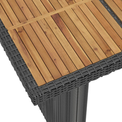 Outdoor Dining Set Black