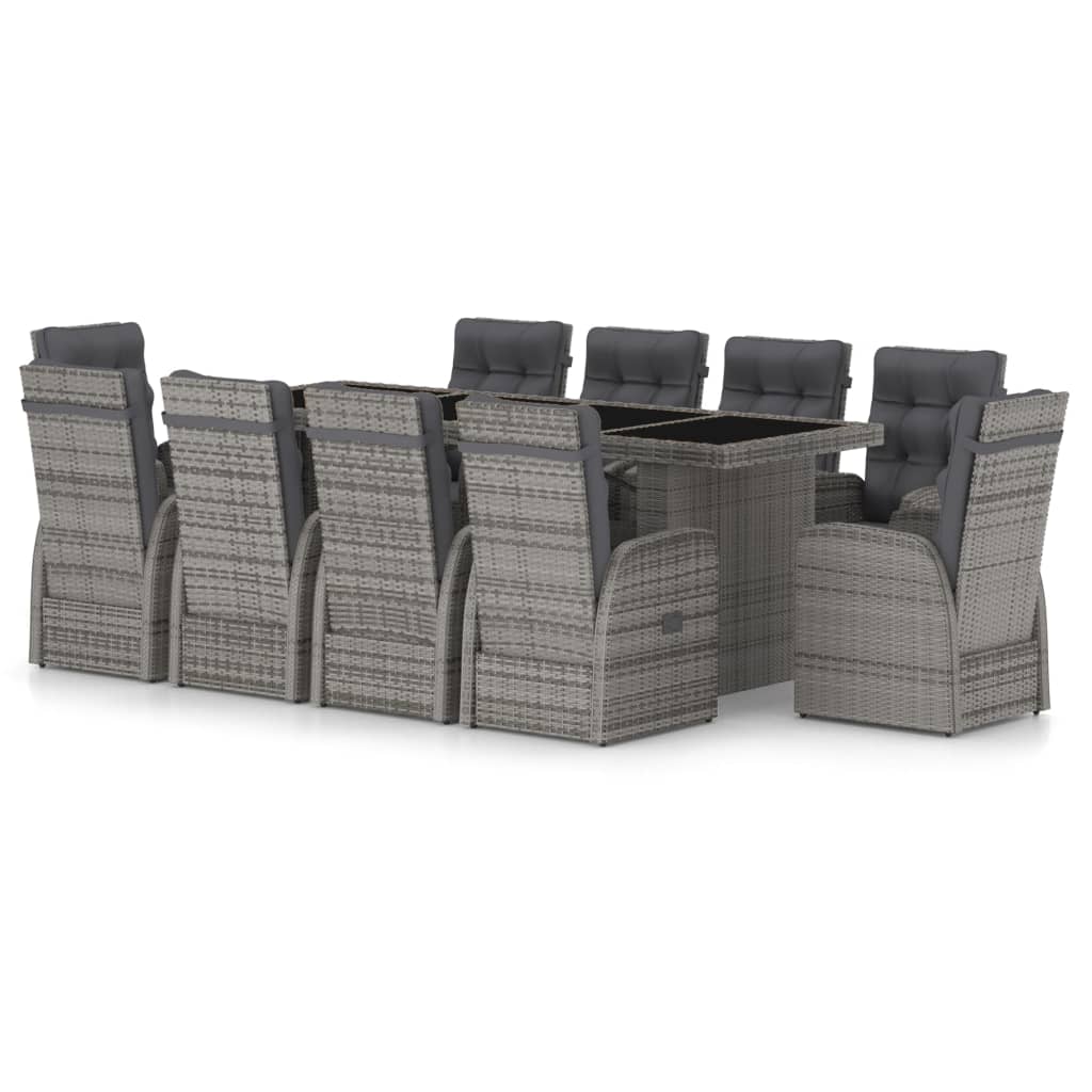 Outdoor Dining Set Grey