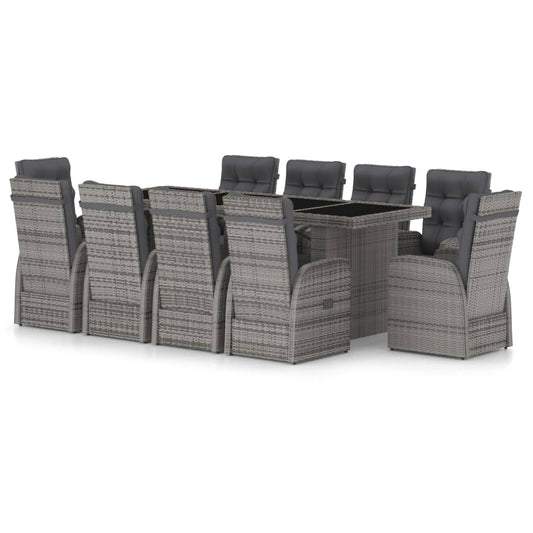 Outdoor Dining Set Grey