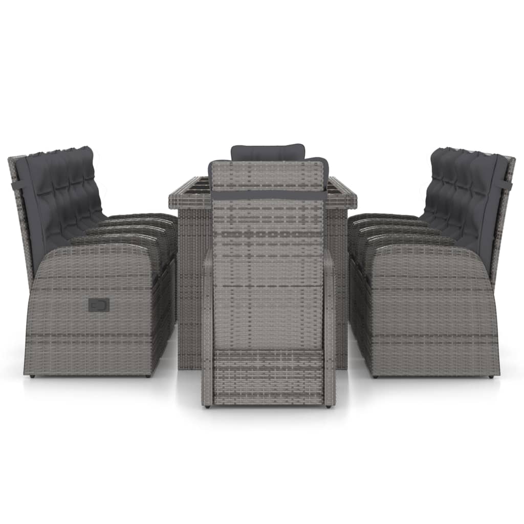 Outdoor Dining Set Grey