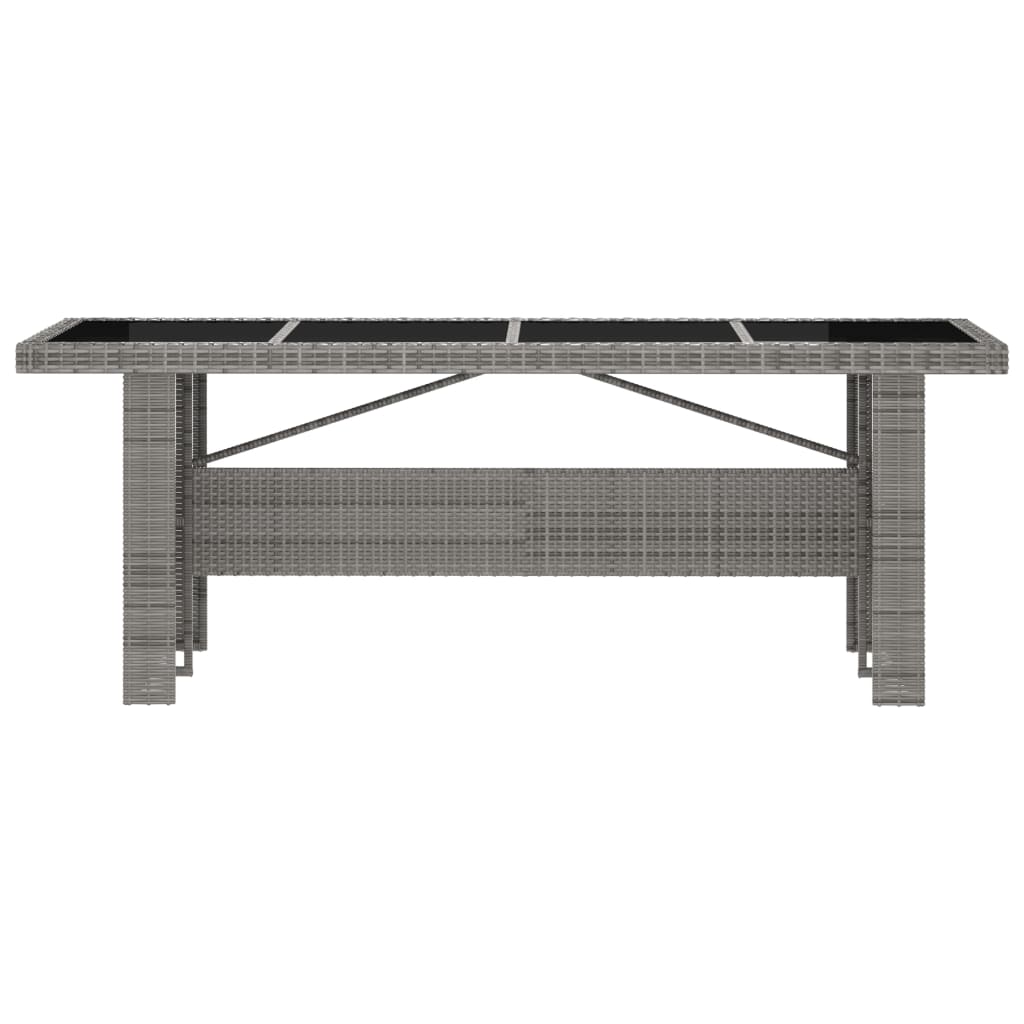 Outdoor Dining Set Grey