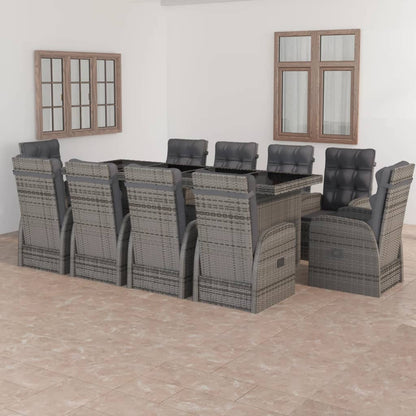 Outdoor Dining Set Grey