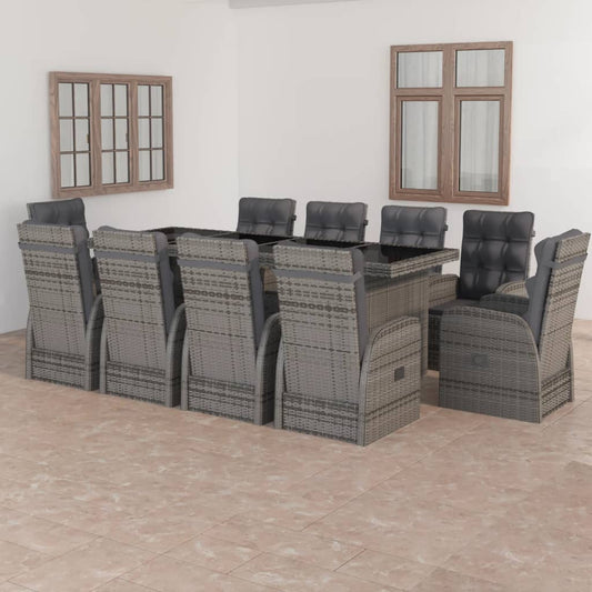 Outdoor Dining Set Grey