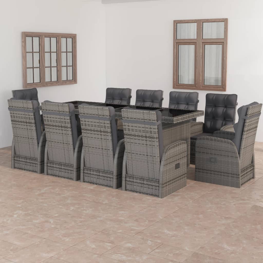Outdoor Dining Set Grey