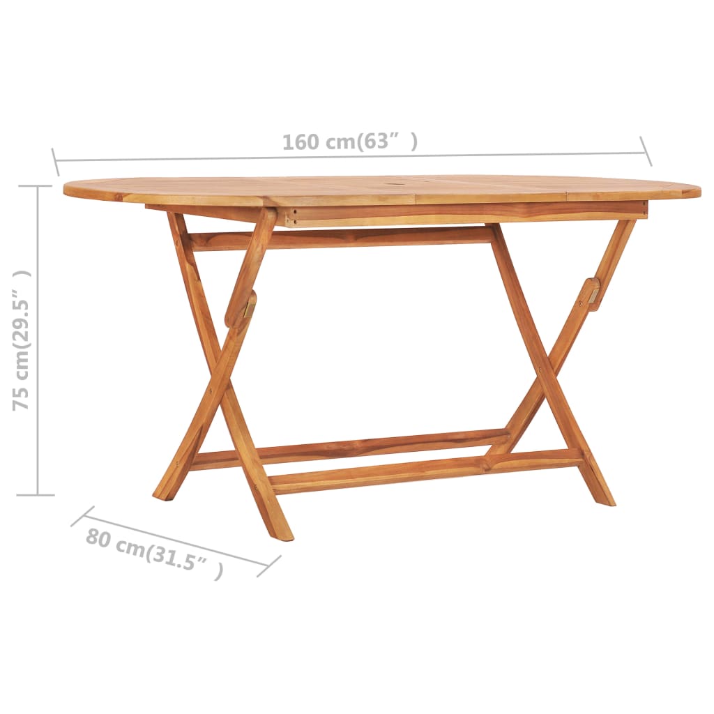 Outdoor Dining Set Natural Teak Smooth sanded teak hardwood