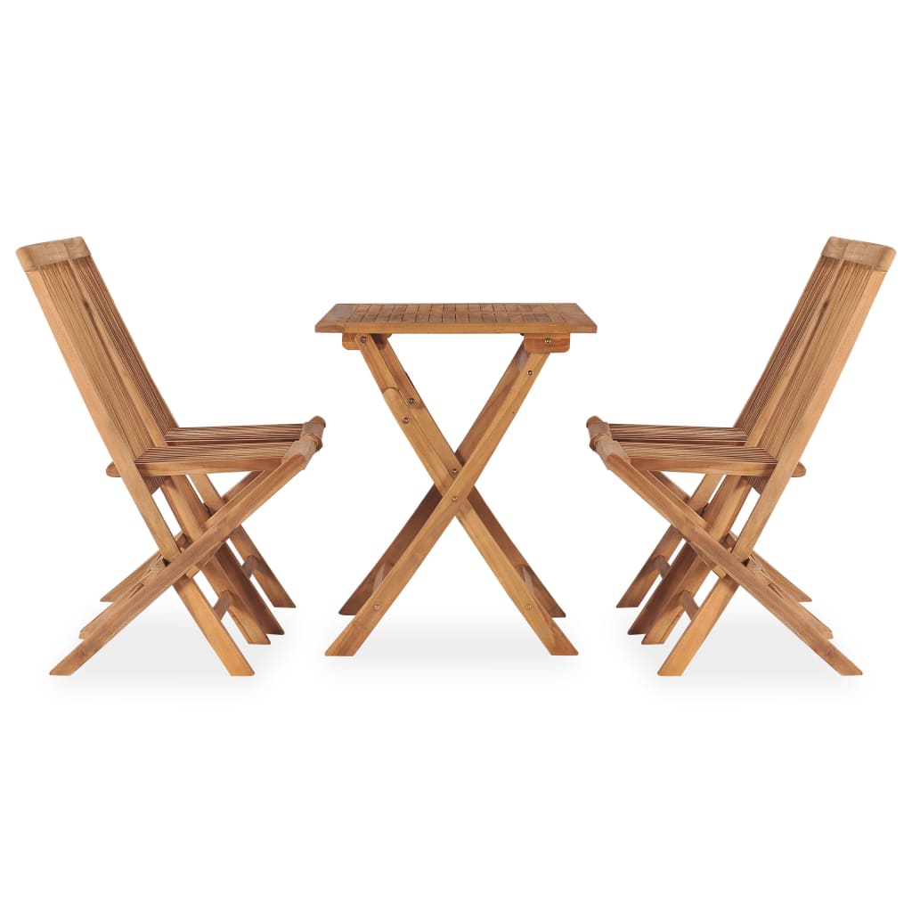 Outdoor Dining Set Teak Natural Fine Sanded Teak Hardwood Medium