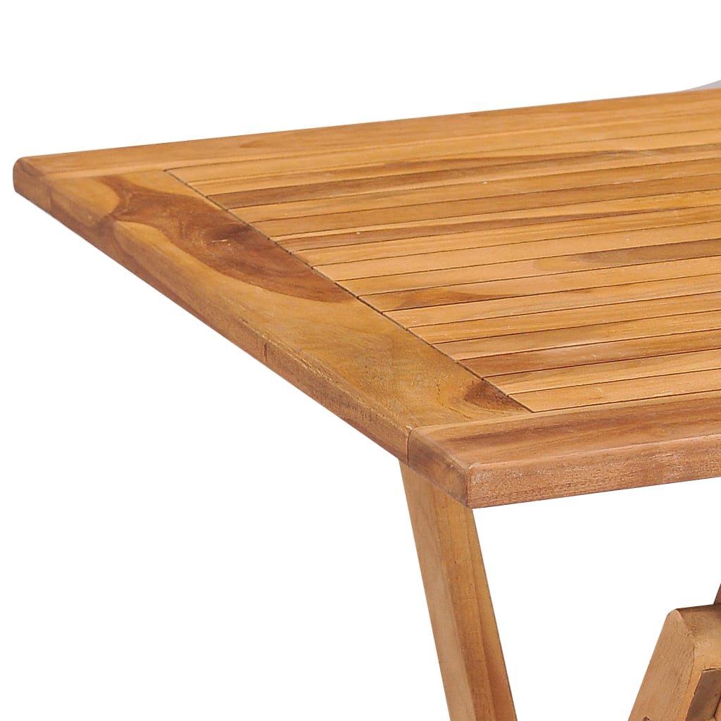 Outdoor Dining Set Teak Natural Fine Sanded Teak Hardwood Medium