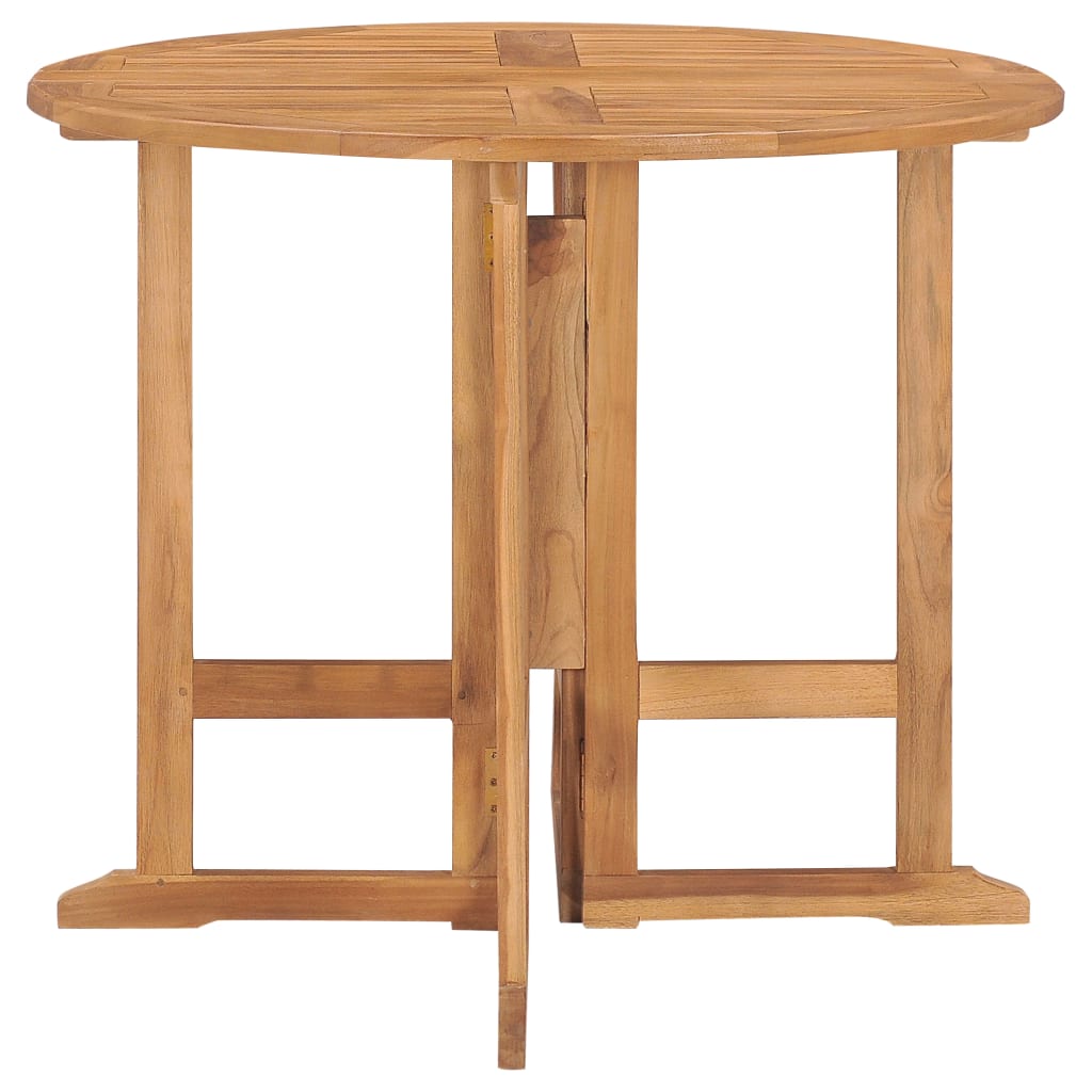 Outdoor Dining Set Teak Solid Teak Wood Standard Foldable