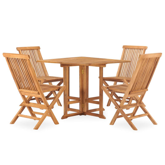 Outdoor Dining Set Natural teak Teak wood Medium Foldable