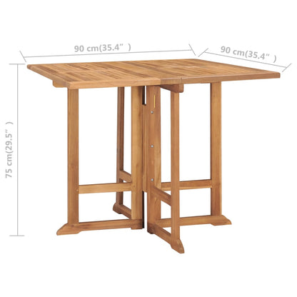 Outdoor Dining Set Natural teak Teak wood Medium Foldable