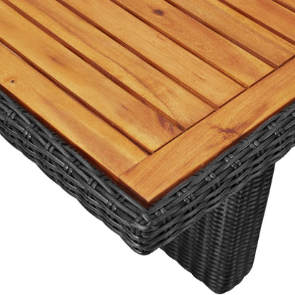 Dining Set Black Powder-coated steel Removable Covers