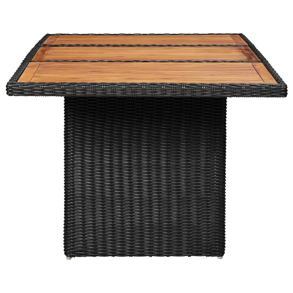 Dining Set Black and Dark Grey