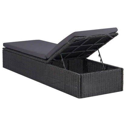 Dining Set Black and Dark Grey