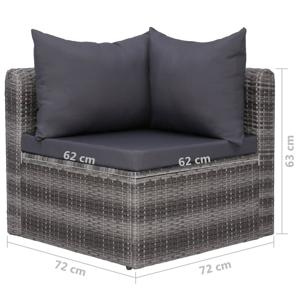 Garden Lounge Set Grey