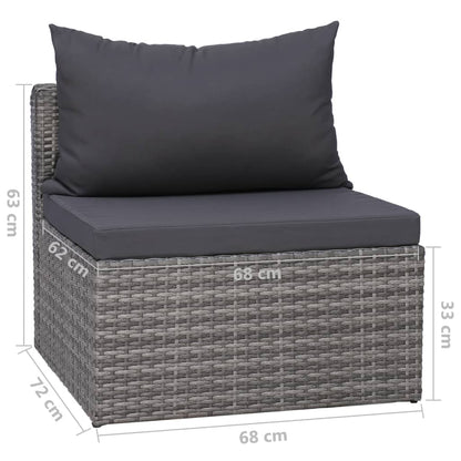Garden Lounge Set Grey