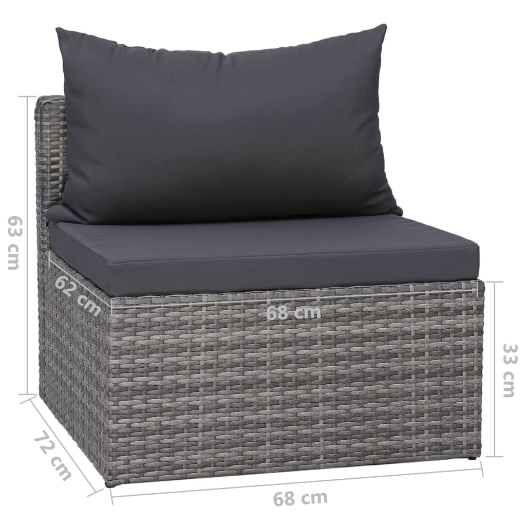 Garden Lounge Set Grey