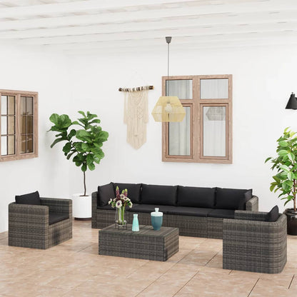 Garden Lounge Set Grey