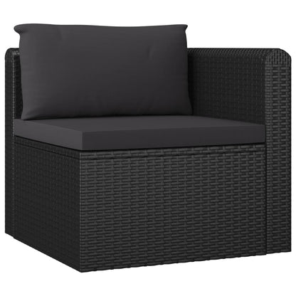 Garden Lounge Set Black
