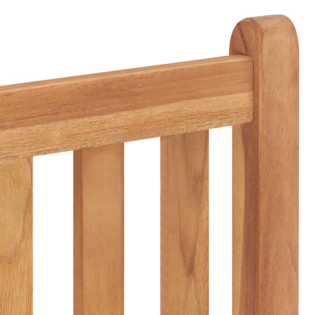 Garden Dining Set Warm Brown Fine sanded teak hardwood Medium