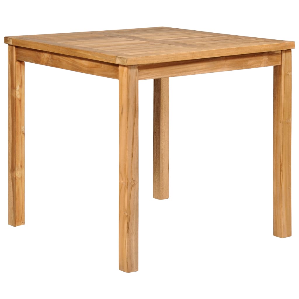 Garden Dining Set Warm Brown Fine sanded teak hardwood Medium