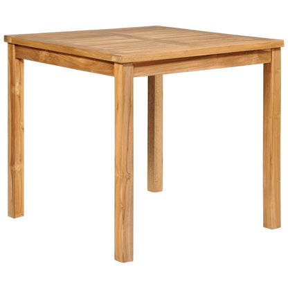 Garden Dining Set Warm Brown Fine sanded teak hardwood Medium