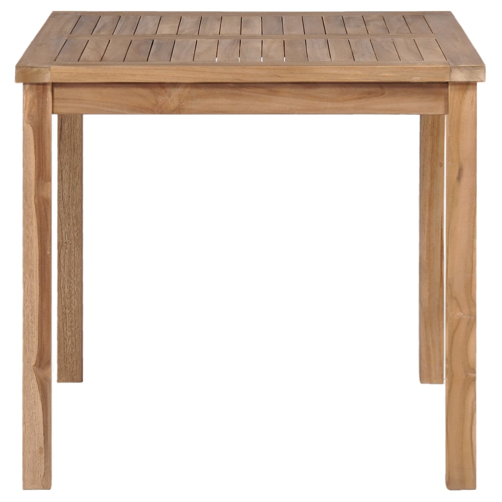 Garden Dining Set Warm Brown Fine sanded teak hardwood Medium