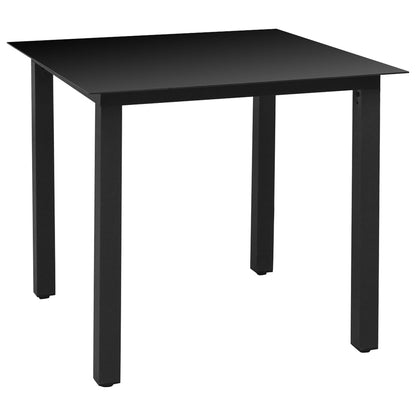 Dining Set Black and Brown
