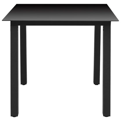 Dining Set Black and Brown