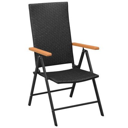 Dining Set Black and Brown