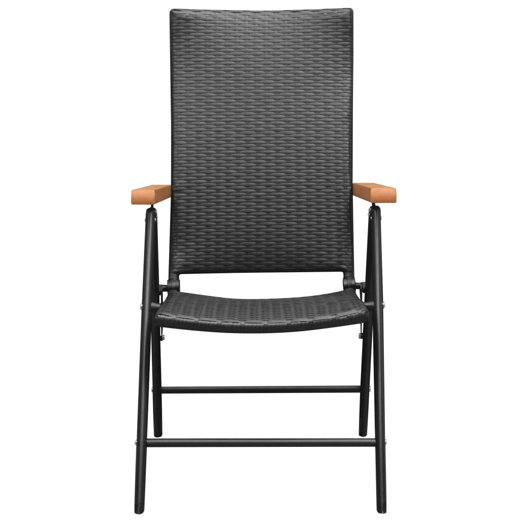 Dining Set Black and Brown
